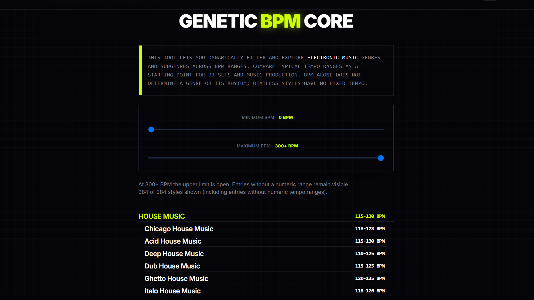 Screenshot of Genetic BPM Core