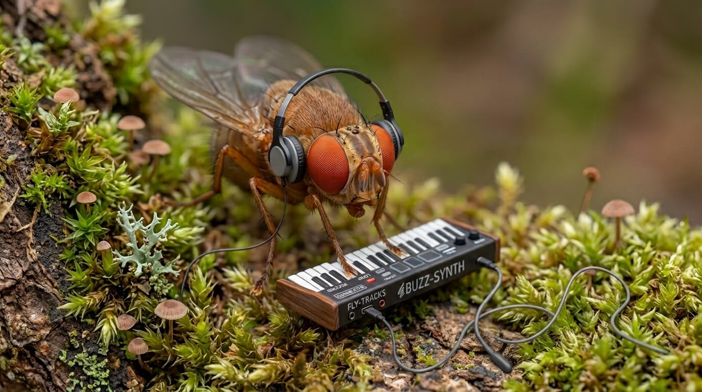 I connected a real biological fruit fly brain to a music-making AI. Here is what happened when an insect connectome was given a chance to compose music.